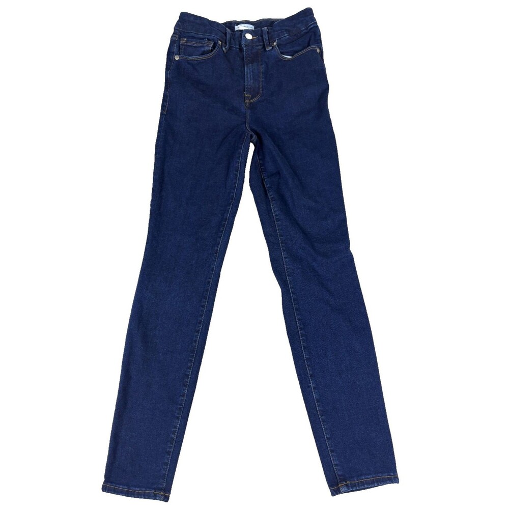Good American Always Fits Good Waist Jeans 6-12 Skinny Dark Wash GWAF478T